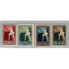 LETONIA 1919 SERIE COMPLETA NUEVA MINT !!! SAN JORGE Y EL DRAGON PATRON DE LOS BOY SCOUTS